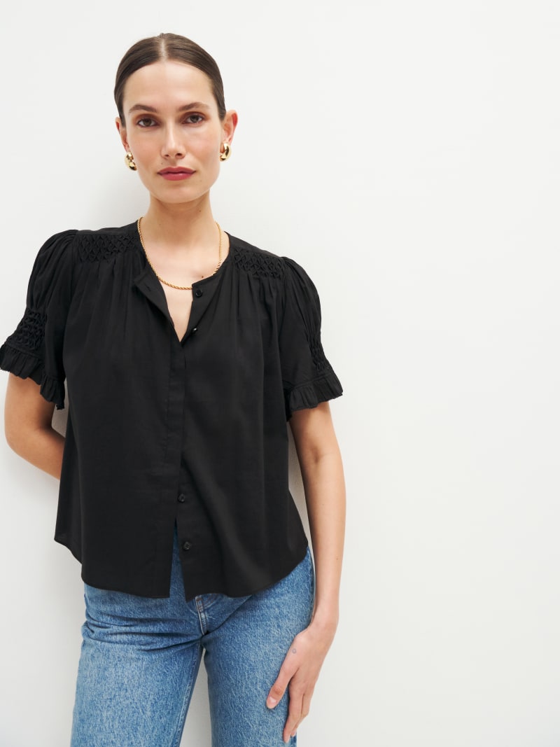 Adeline Top - Brown Plaid
