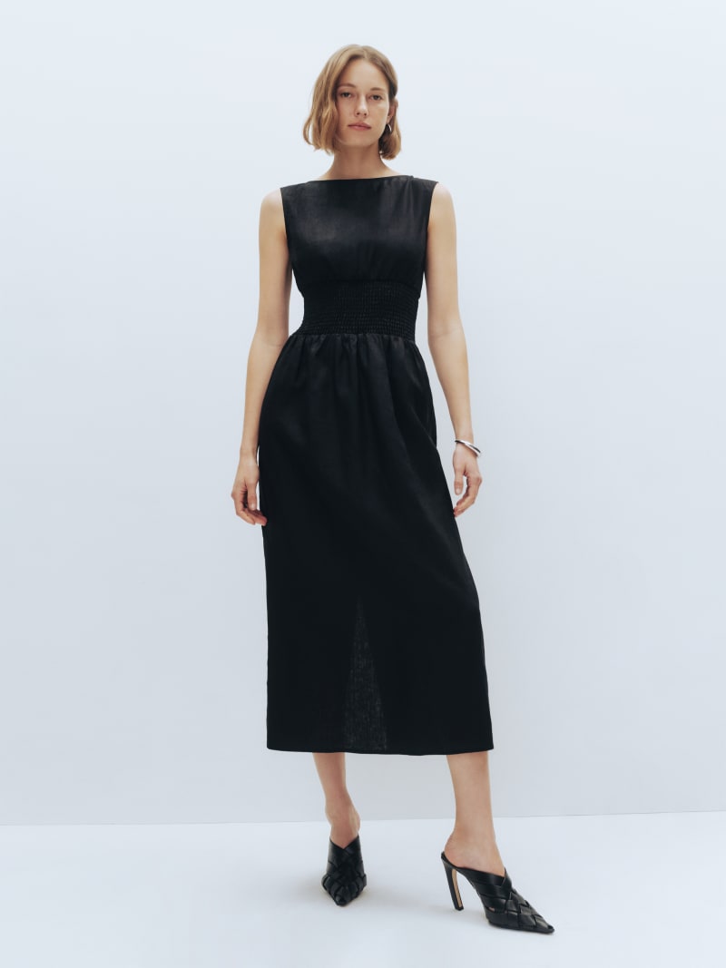 Davie Linen Dress - Sleeveless | Reformation
