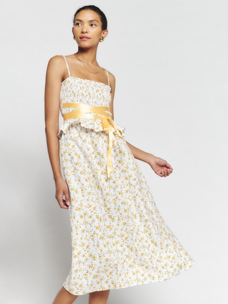 Mosaic Mile Linen Long Dress