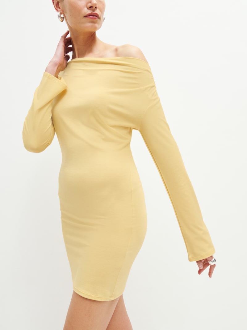 Eveline Knit Dress Long Sleeve Reformation