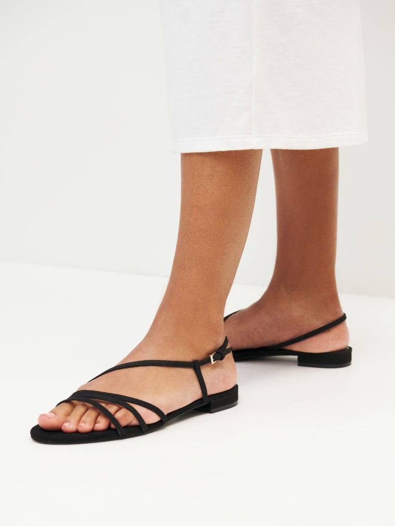Phoenecia Lattice Flat Sandal - Sustainable Shoes | Reformation