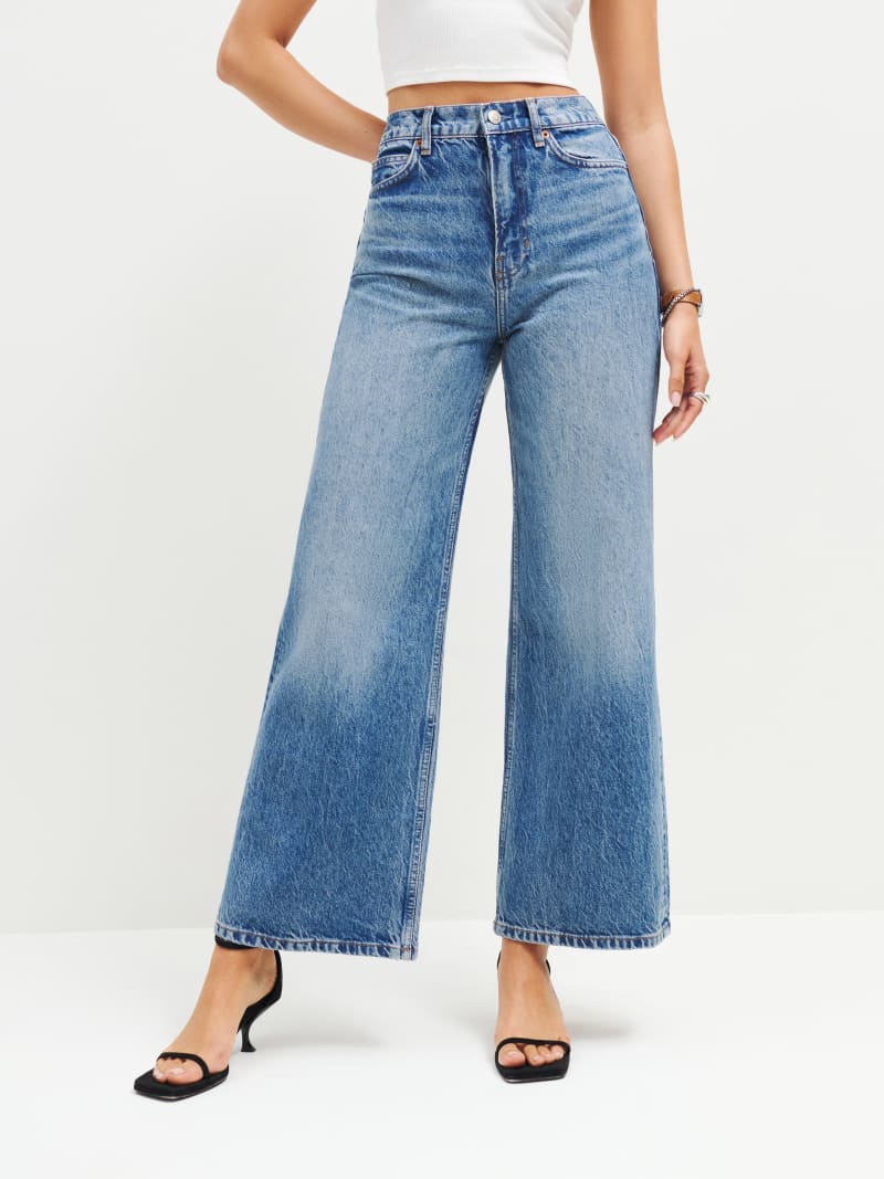 Sagacity High Rise Crop Wide Leg Jeans main image 1