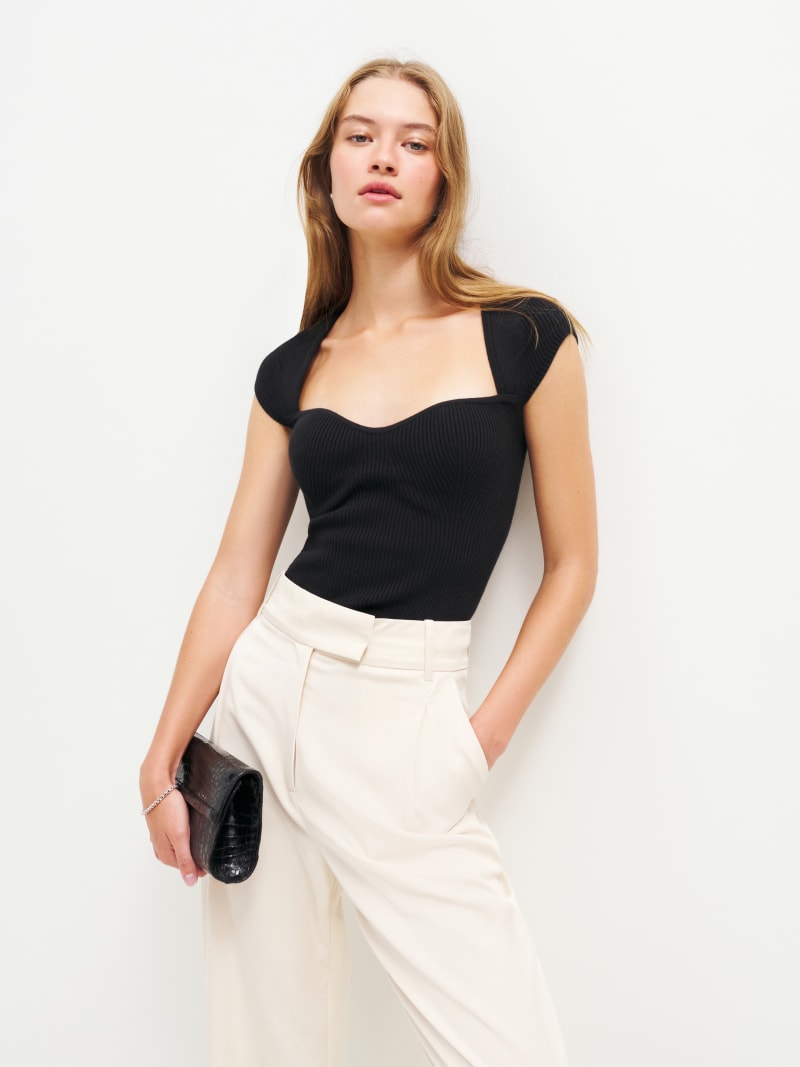 Nadine sweater (white or black)