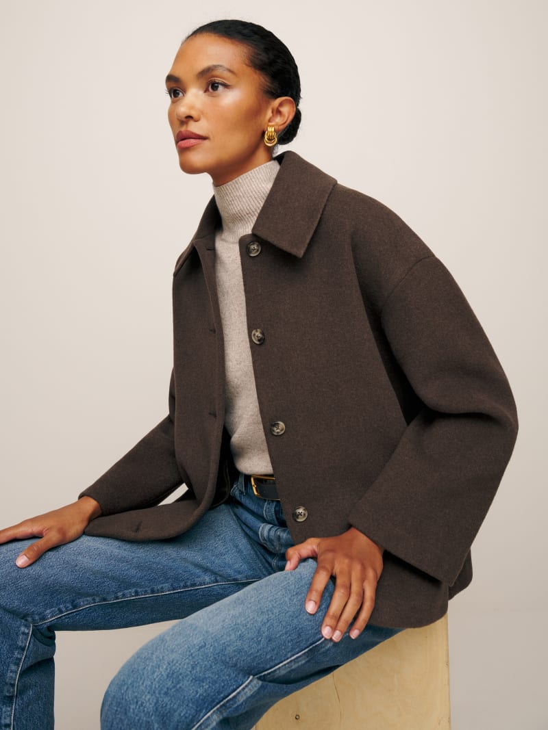 Rocky Oversized Shirt Jacket - Long Sleeve | Reformation