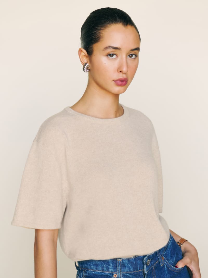 Paco Cashmere Oversized Tee - Sustainable Sweaters | Reformation