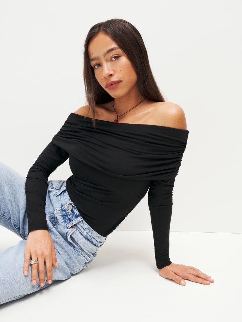 Florentina Knit Top Long Sleeve Reformation