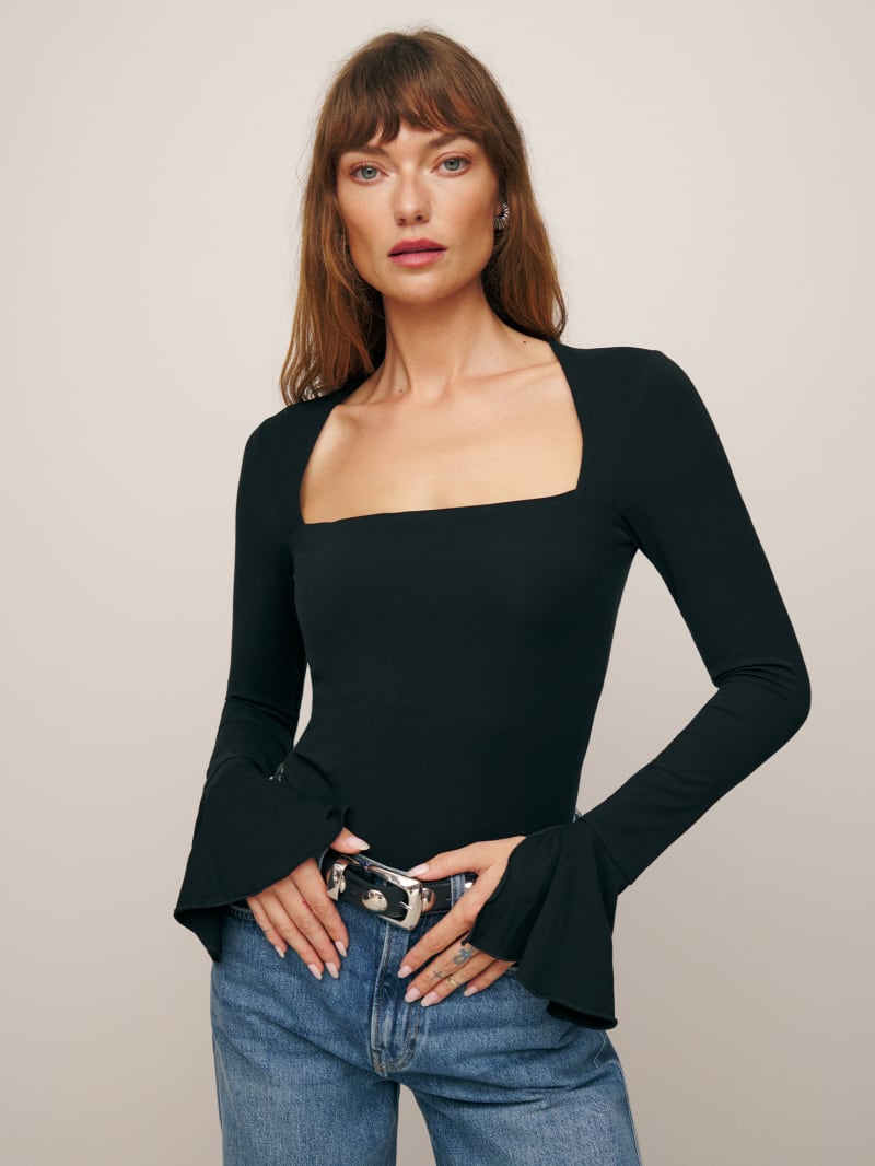 Lucca Knit Top Long Sleeve Reformation