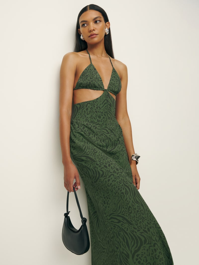 Romina Tank Dress in Kale main image 1