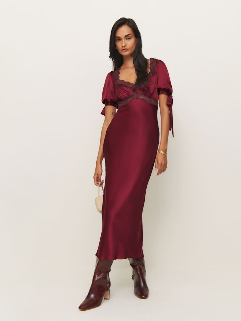 STELLA DRESS- SCARLET