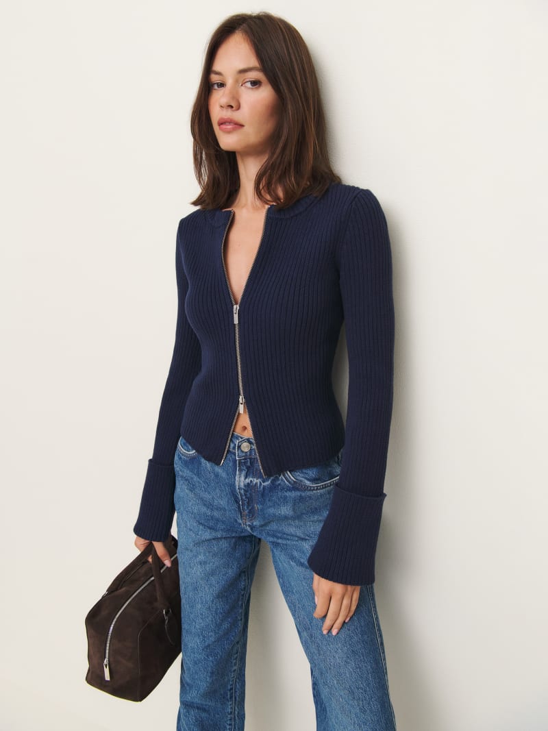Ryan Cotton Zip Sweater