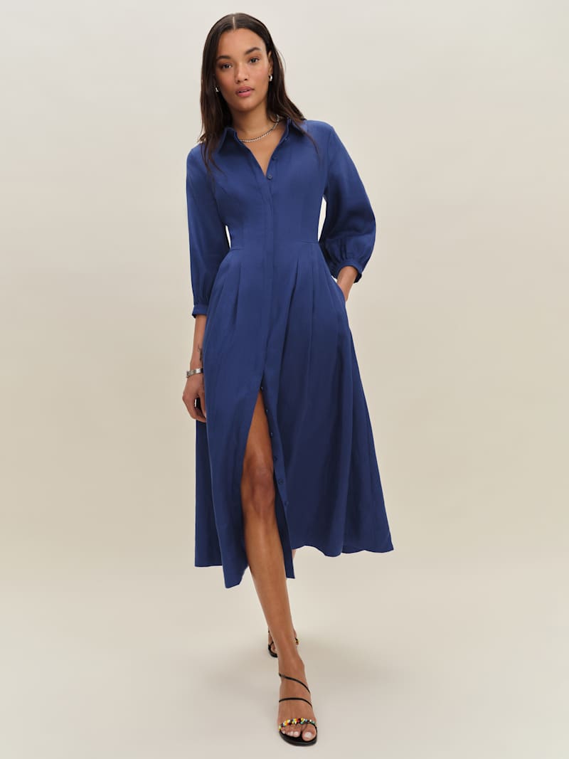 The Dharaa Natural Linen Dress
