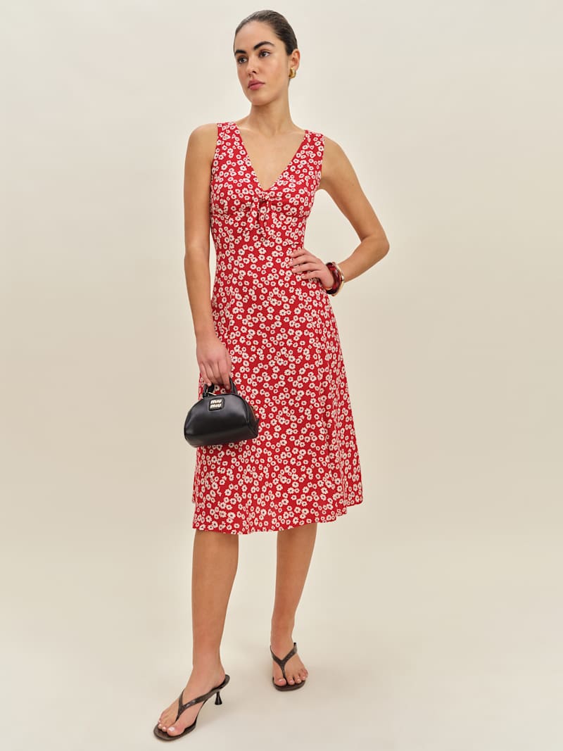 Adela Sleeveless Strip Knit Maxi Dress main image 1