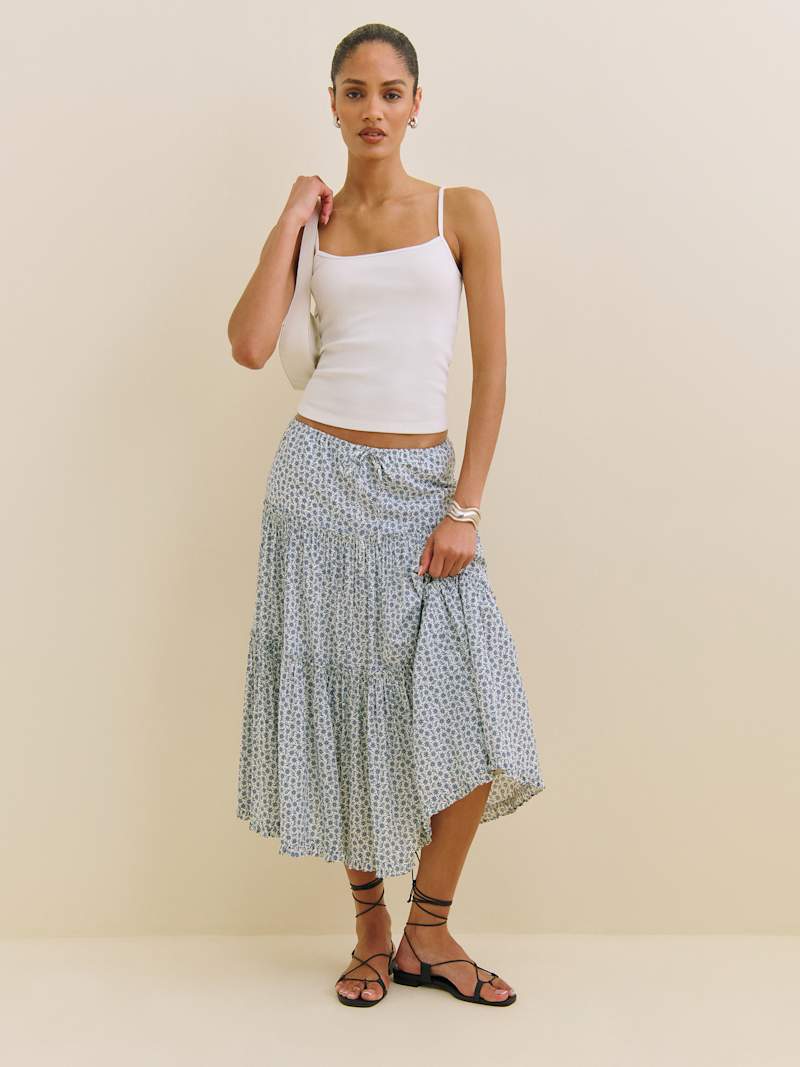 The Laynee Western Chic Satin Skirt