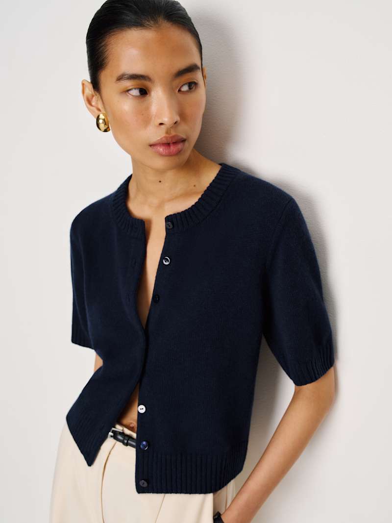 Adeanne Pastel Cashmere Cardigan - BLUE main image 1