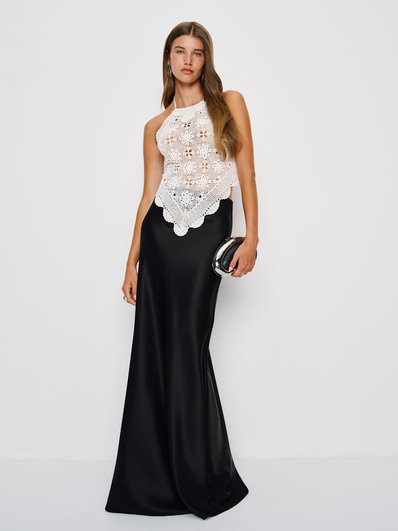 Vintage Reworked Crochet Top 04 - Sustainable Vintage | Reformation