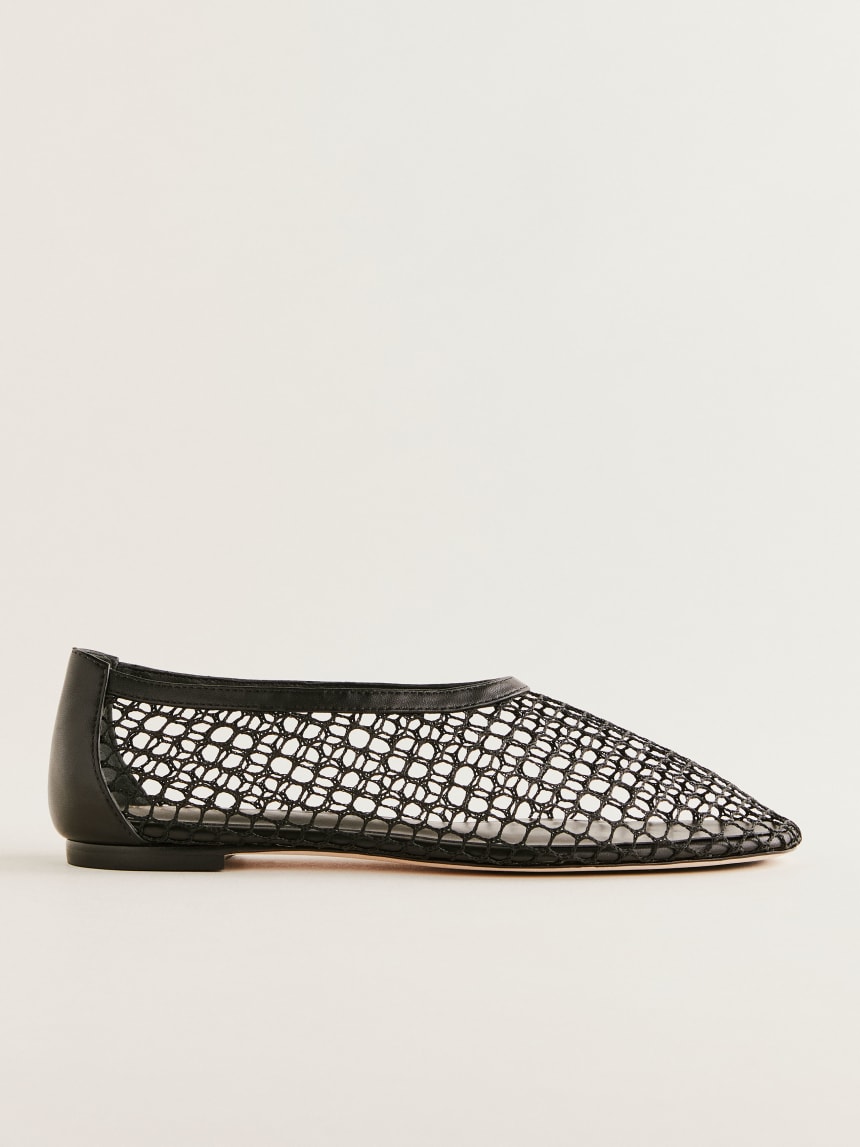 Reformation Britt Mesh Ballet Flat. 