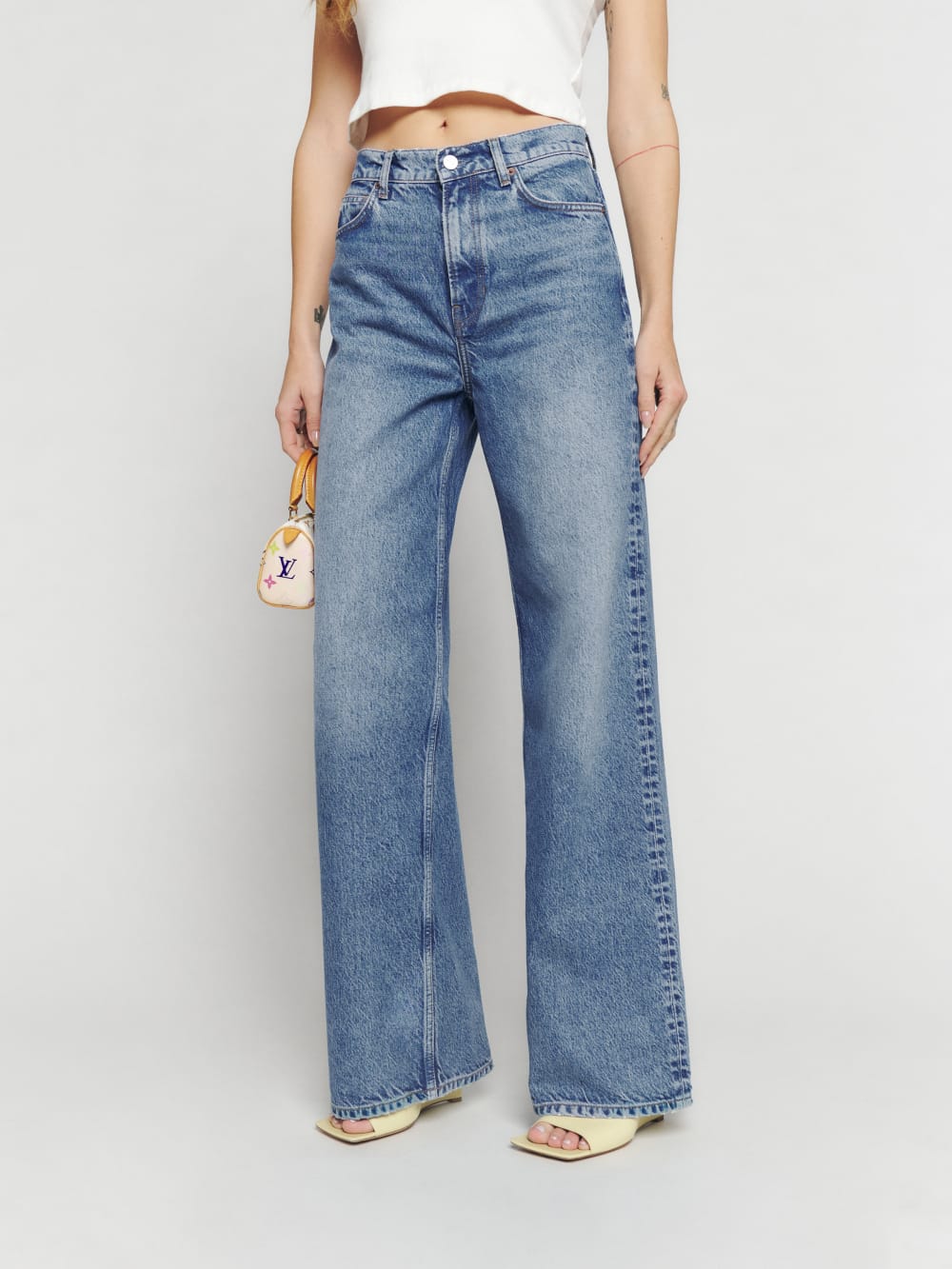 Cary High Rise Slouchy Wide Leg Jeans, image 4