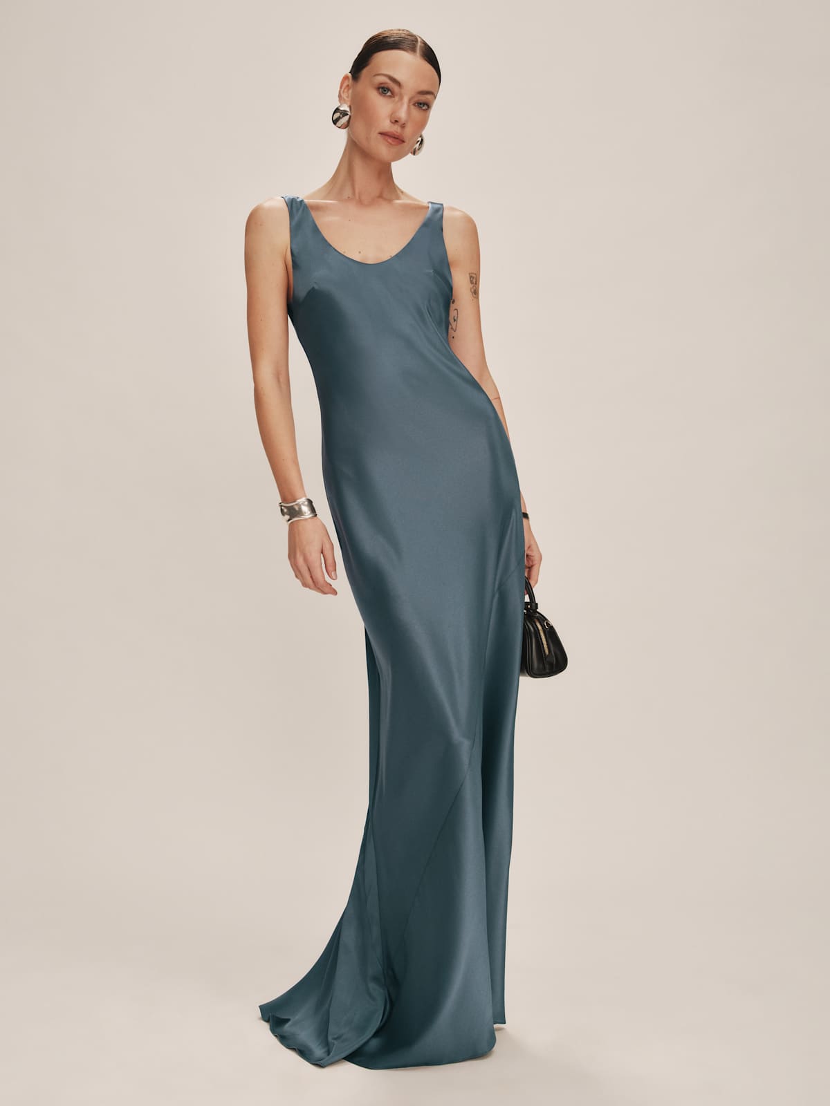 Reformation Sapphira Satin maxi Dress