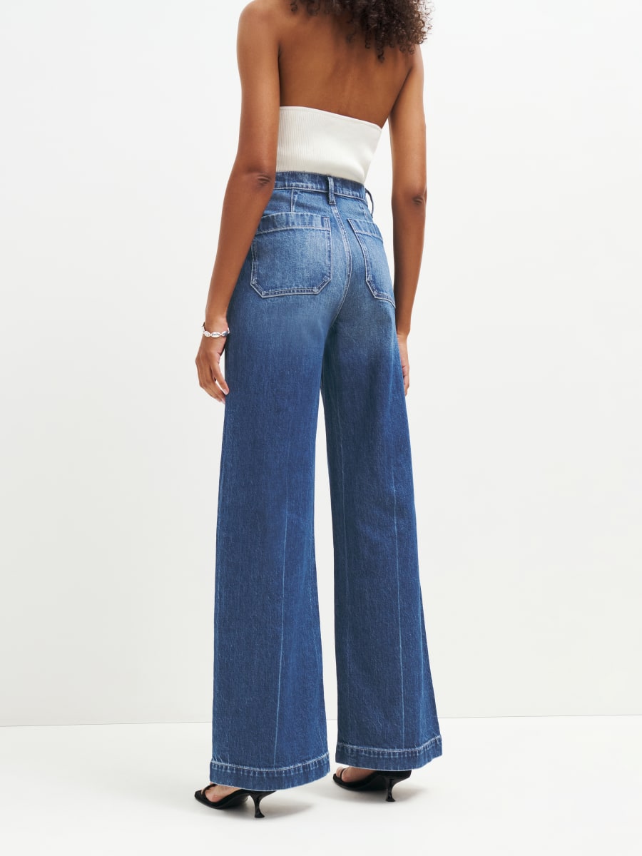 Janae Ultra High Rise Super Wide Leg Jeans - Sustainable Denim