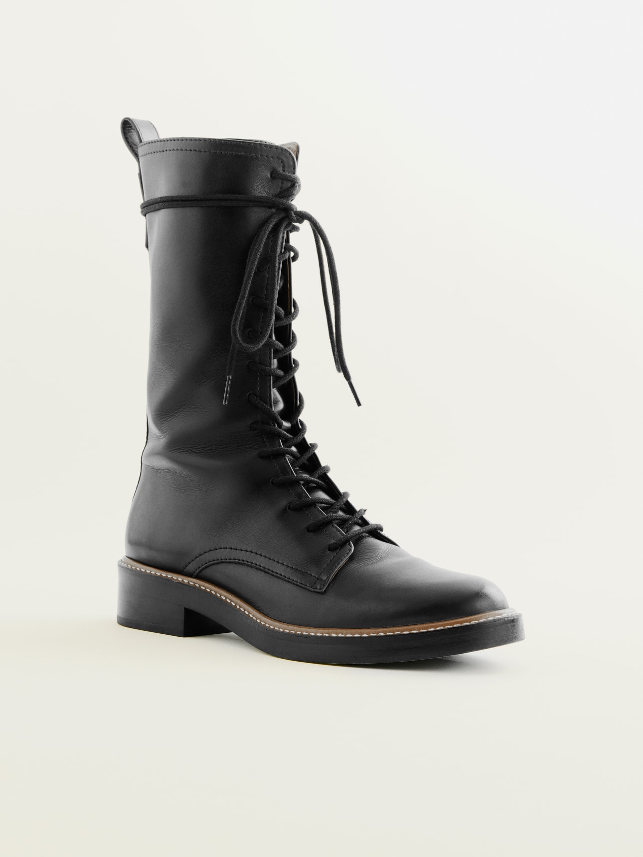 30mm leather combat boots