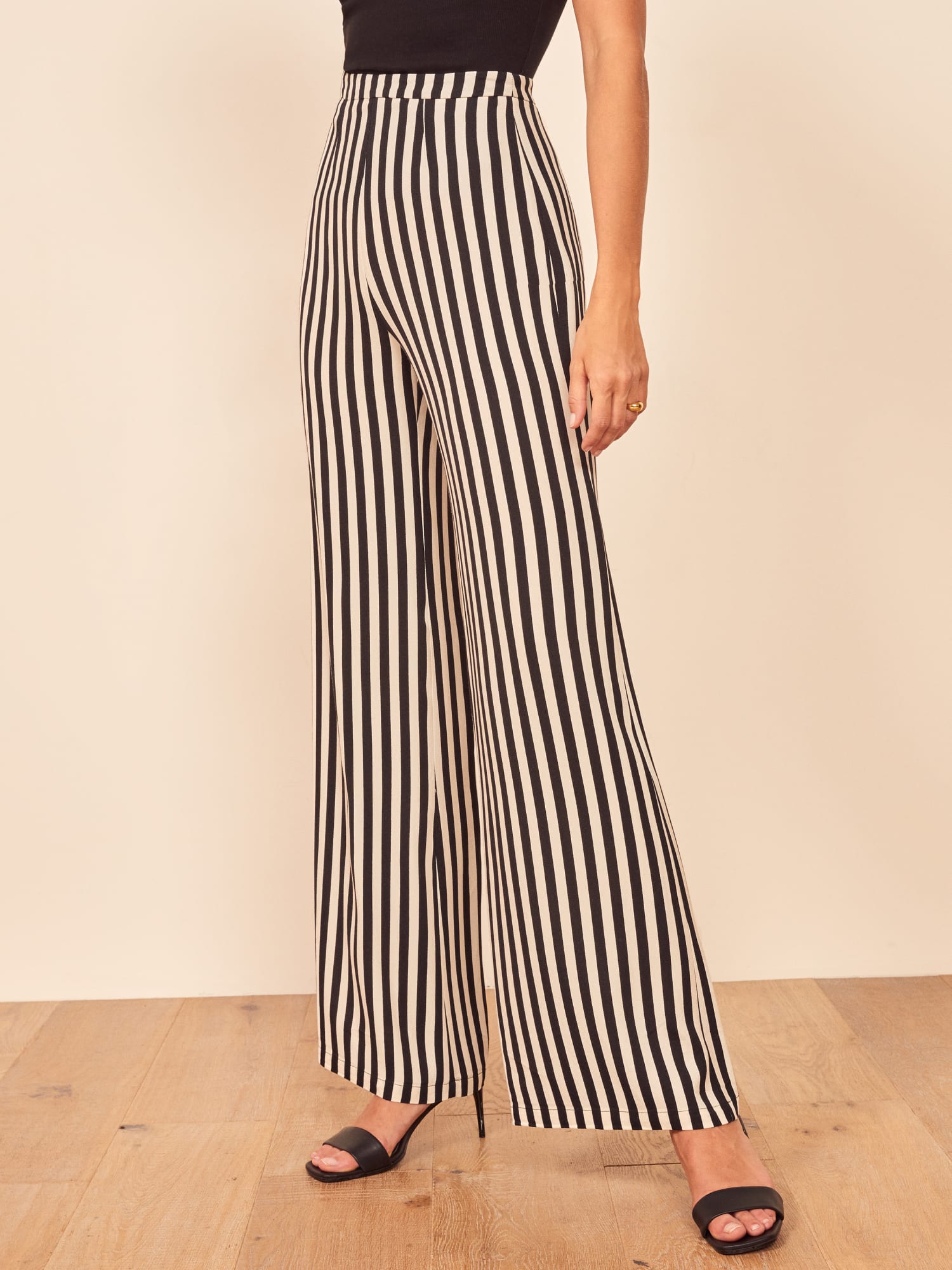 Reformation Opal Polka Dot Top Sorrenti Striped Pants