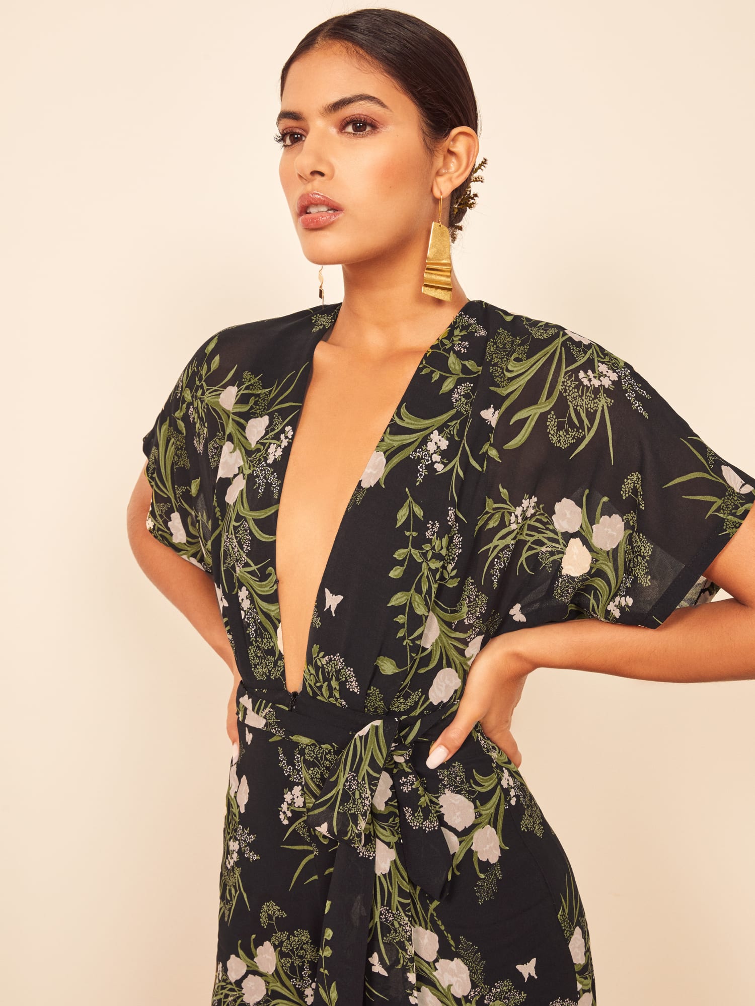 Reformation lemongrass jumpsuit on sale