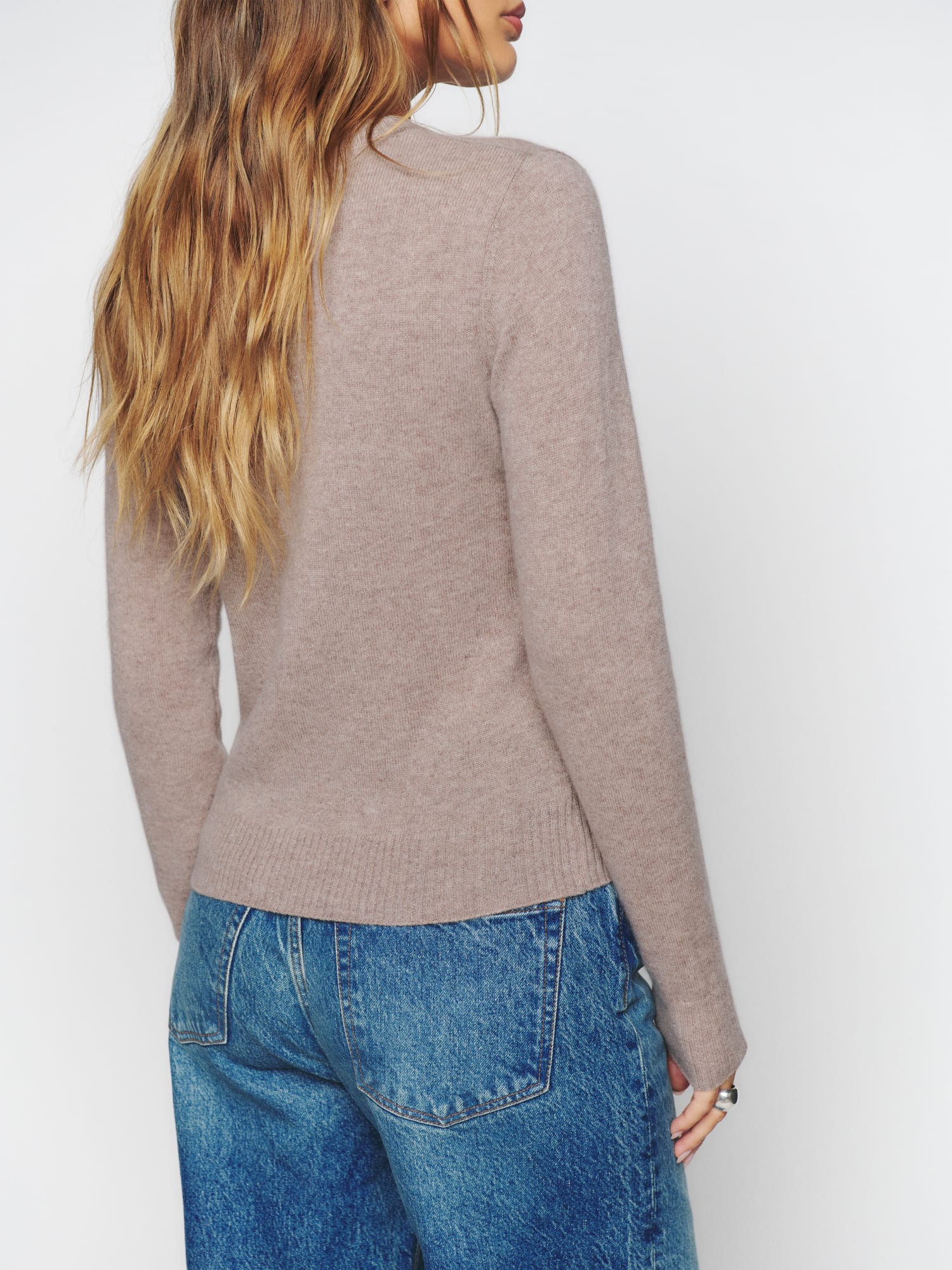 Reformation Cashmere Crew - Natural