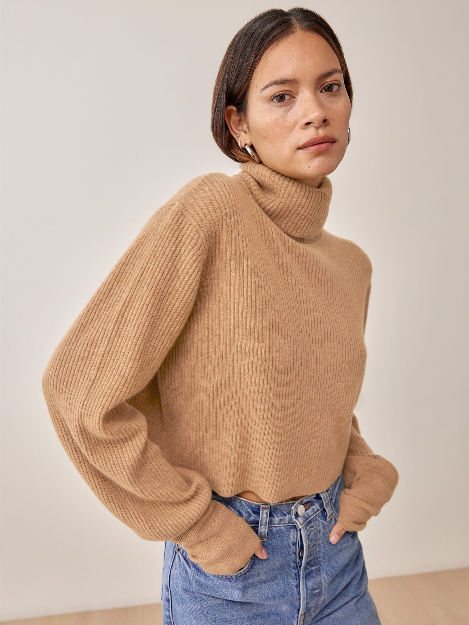 Luisa Cropped Cashmere Sweater - Sustainable Sweaters | Reformation