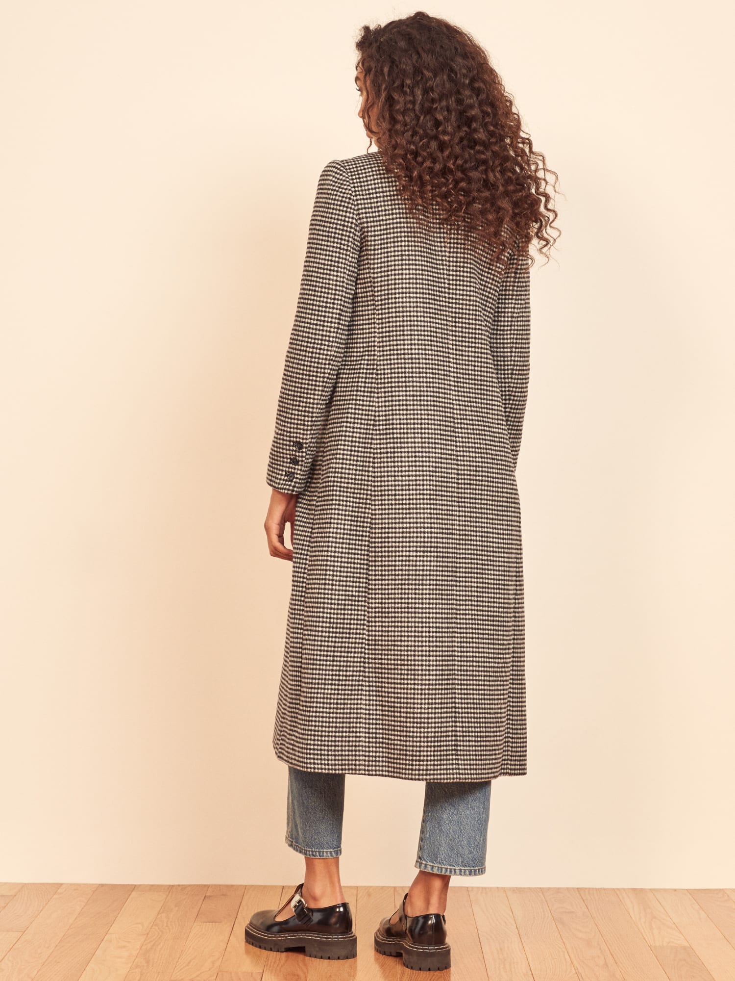 Reformation plaid coat clearance