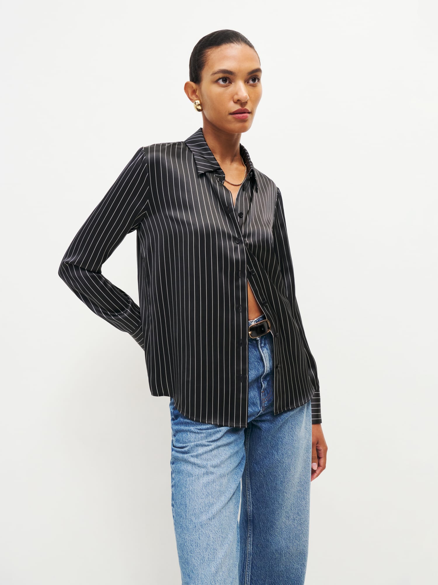 Sky Relaxed Silk Top