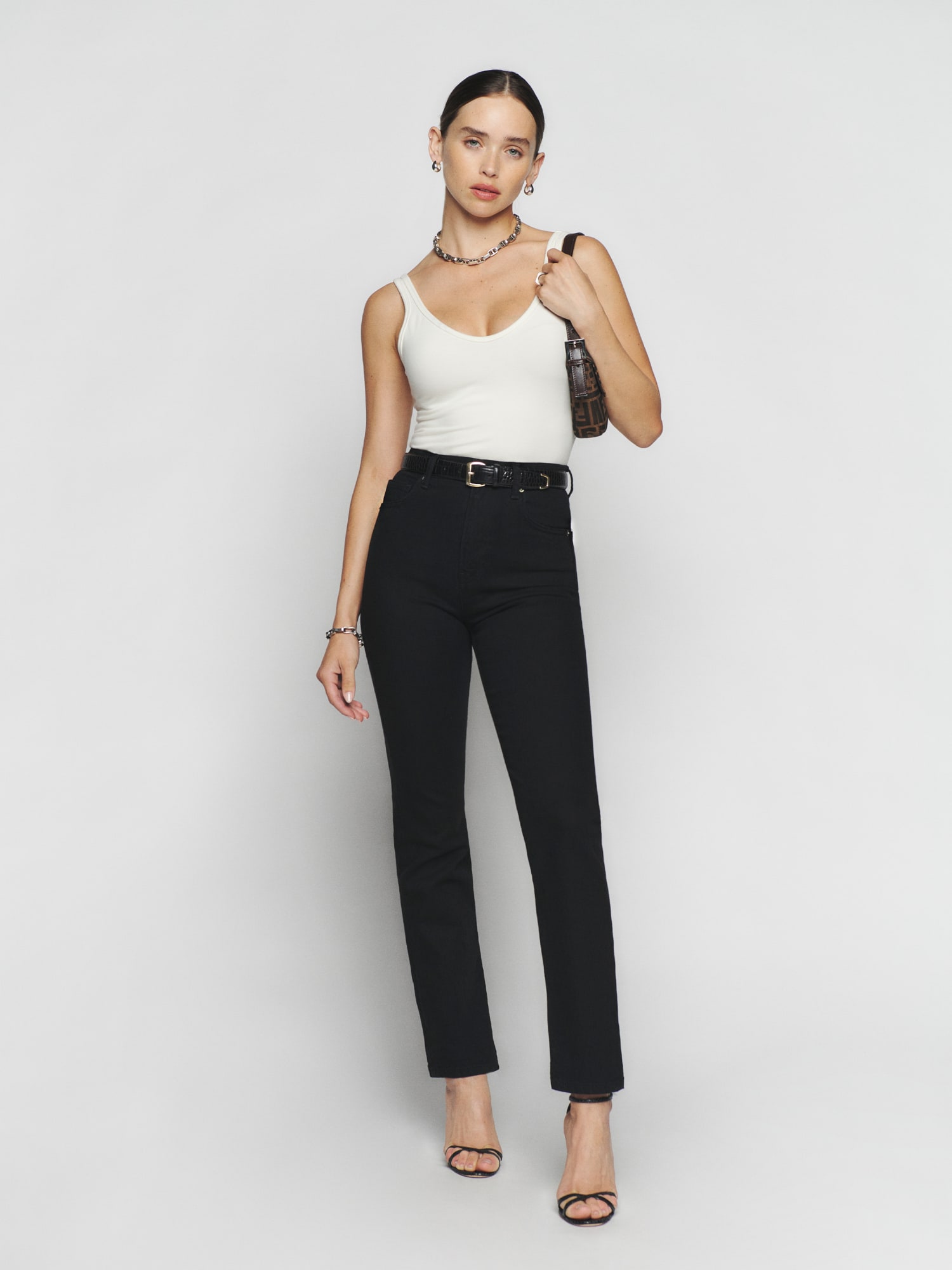 Liza Ultra High Rise Straight Jeans - Sustainable Denim
