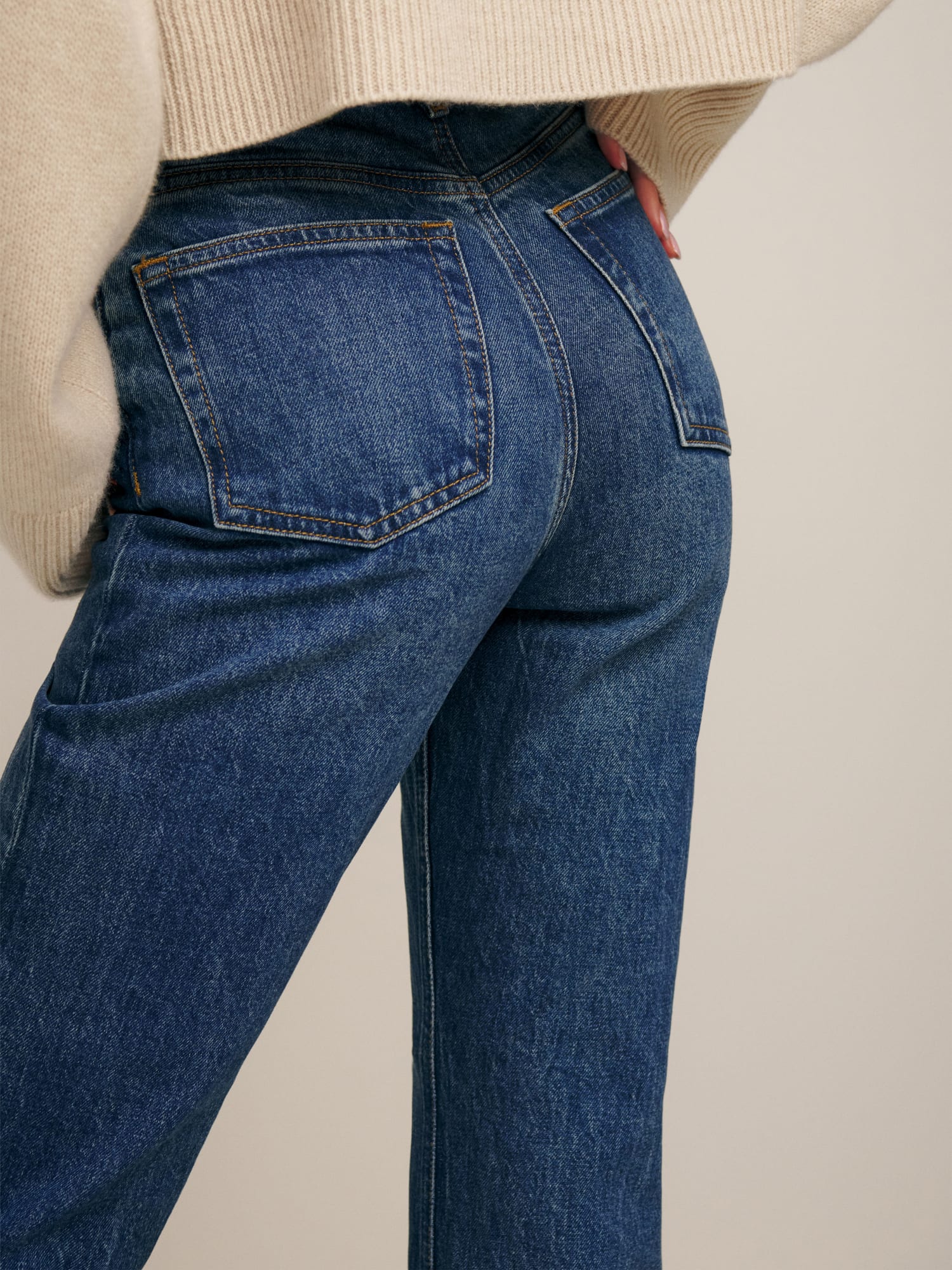 Liza Ultra High Rise Straight Jeans - Sustainable Denim | Reformation
