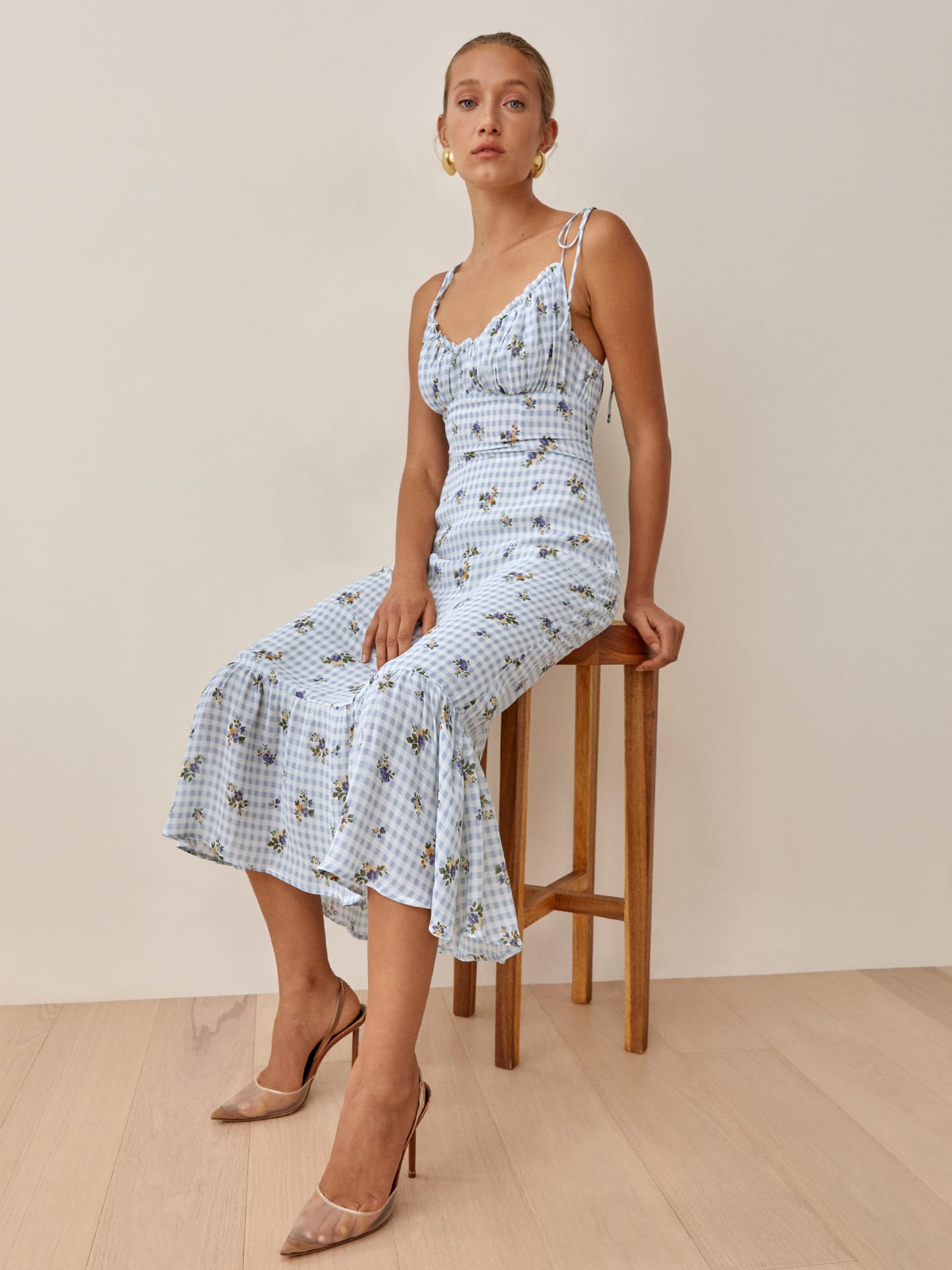 Reformation top floral dress