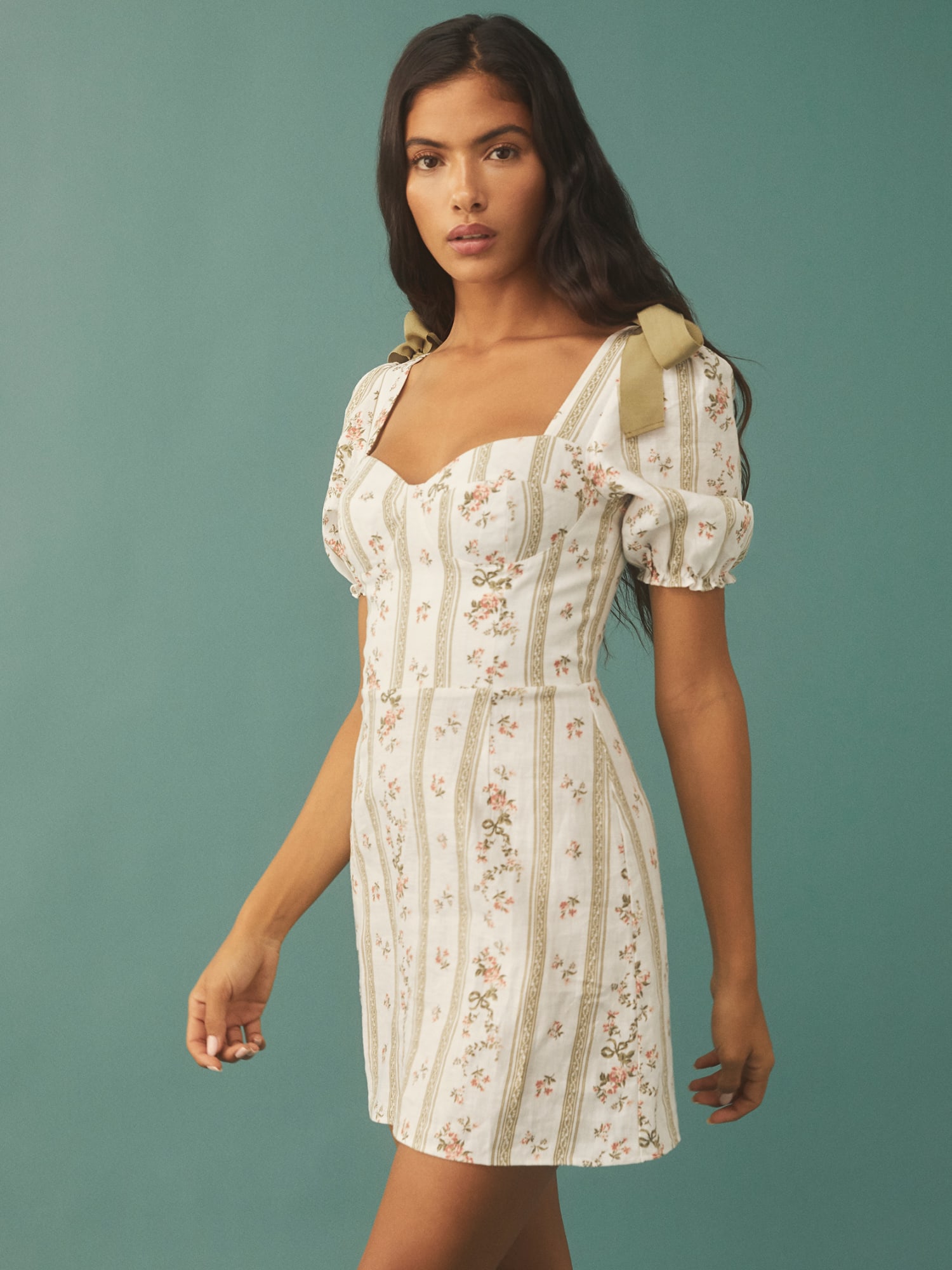 Reformation puff shop sleeve dress