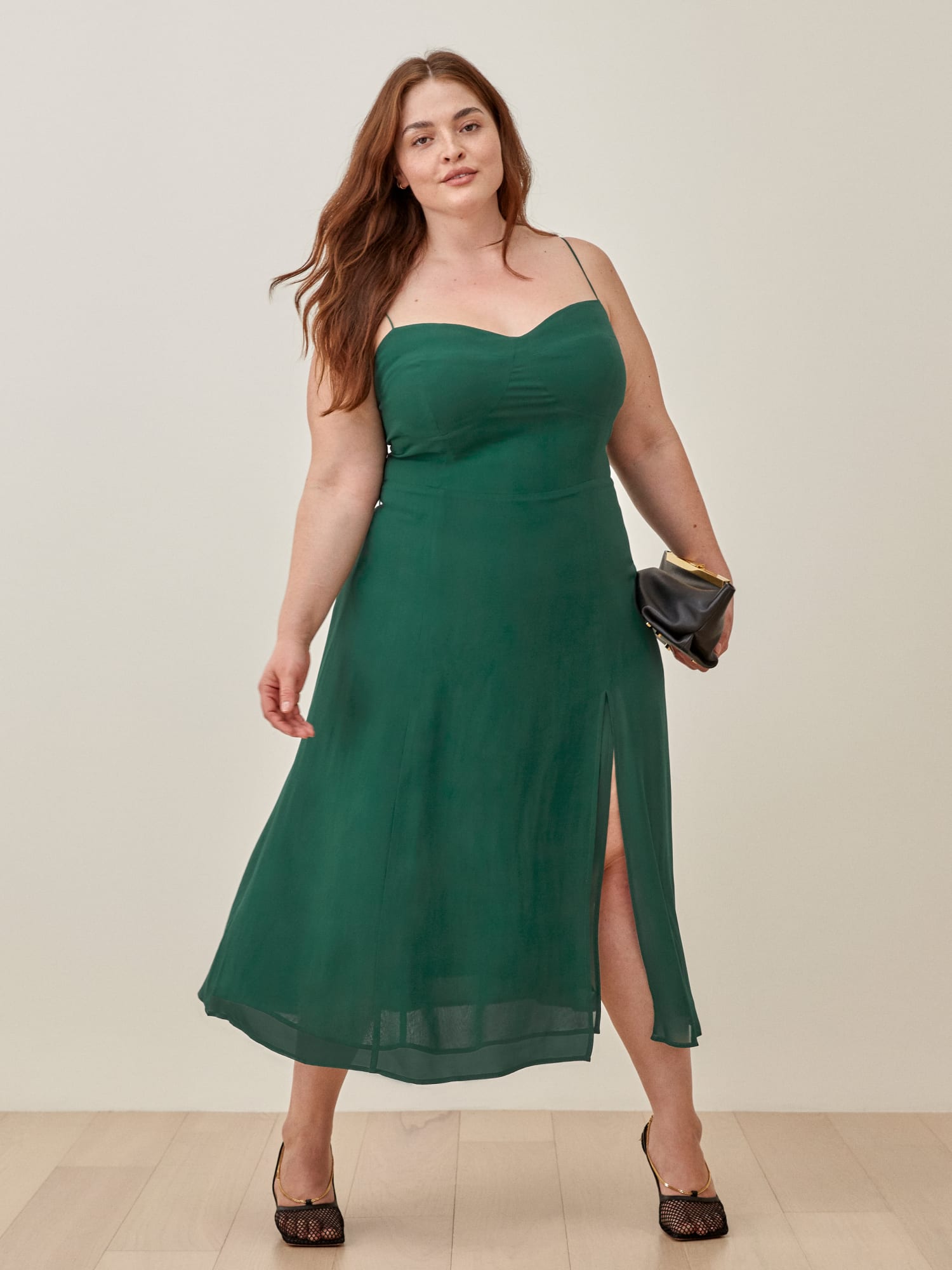 Juliette Dress Es Sleeveless Midi Reformation