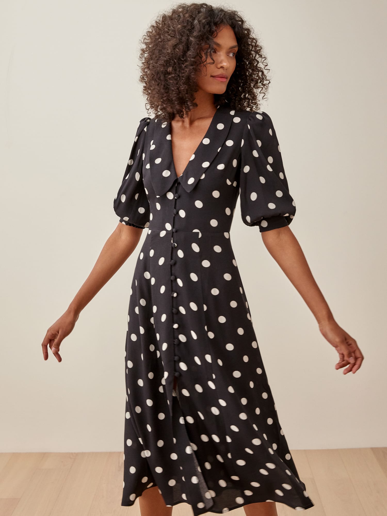 Reformation puff sale sleeve dress