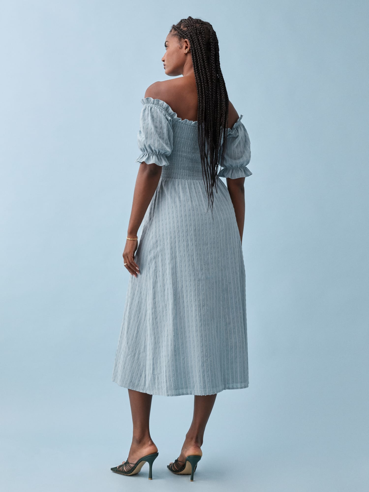 Arianna Dress - Short Sleeve Midi Challis