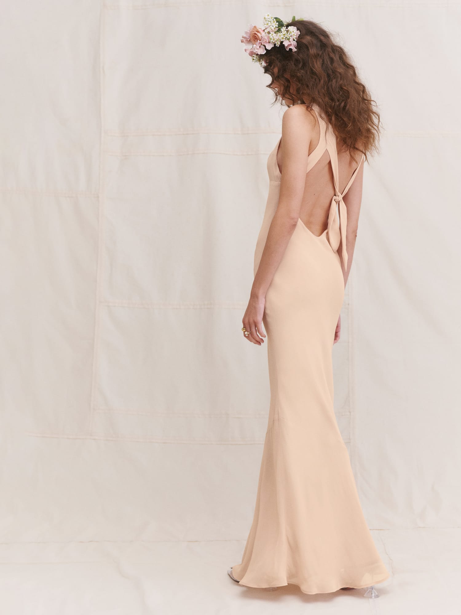 Barletta Dress - Tank Straps Bridal Georgette | Reformation