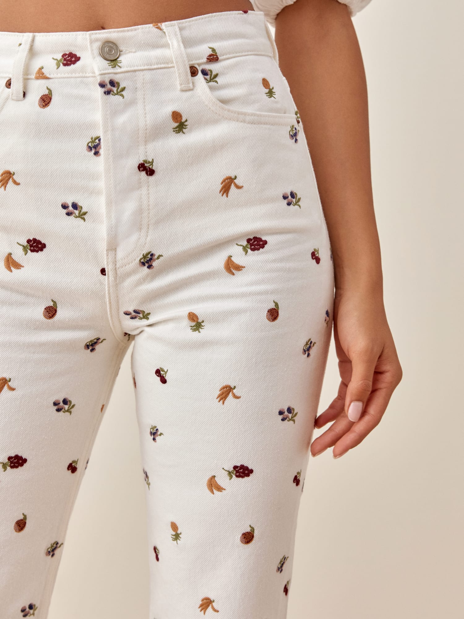 Cynthia Fruitloops High Rise Straight Jeans