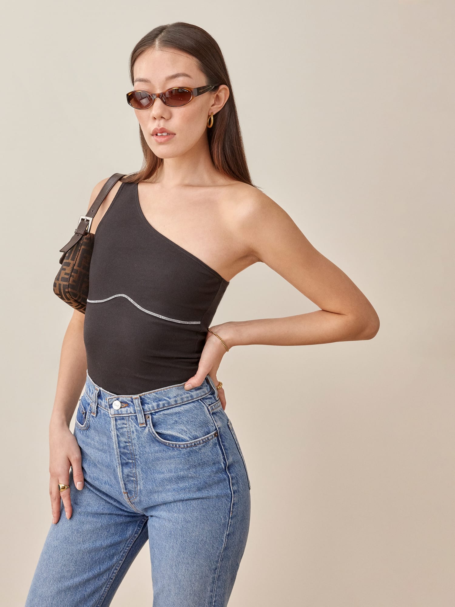 Reformation one shoulder 2025 top