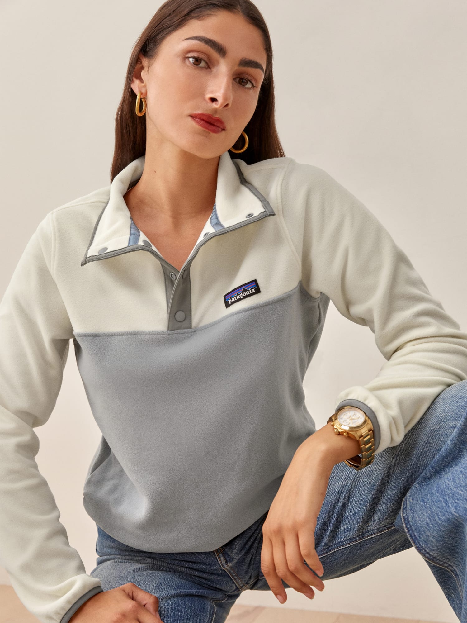 Patagonia W S Micro D Snap T Pullover Long Sleeve Reformation