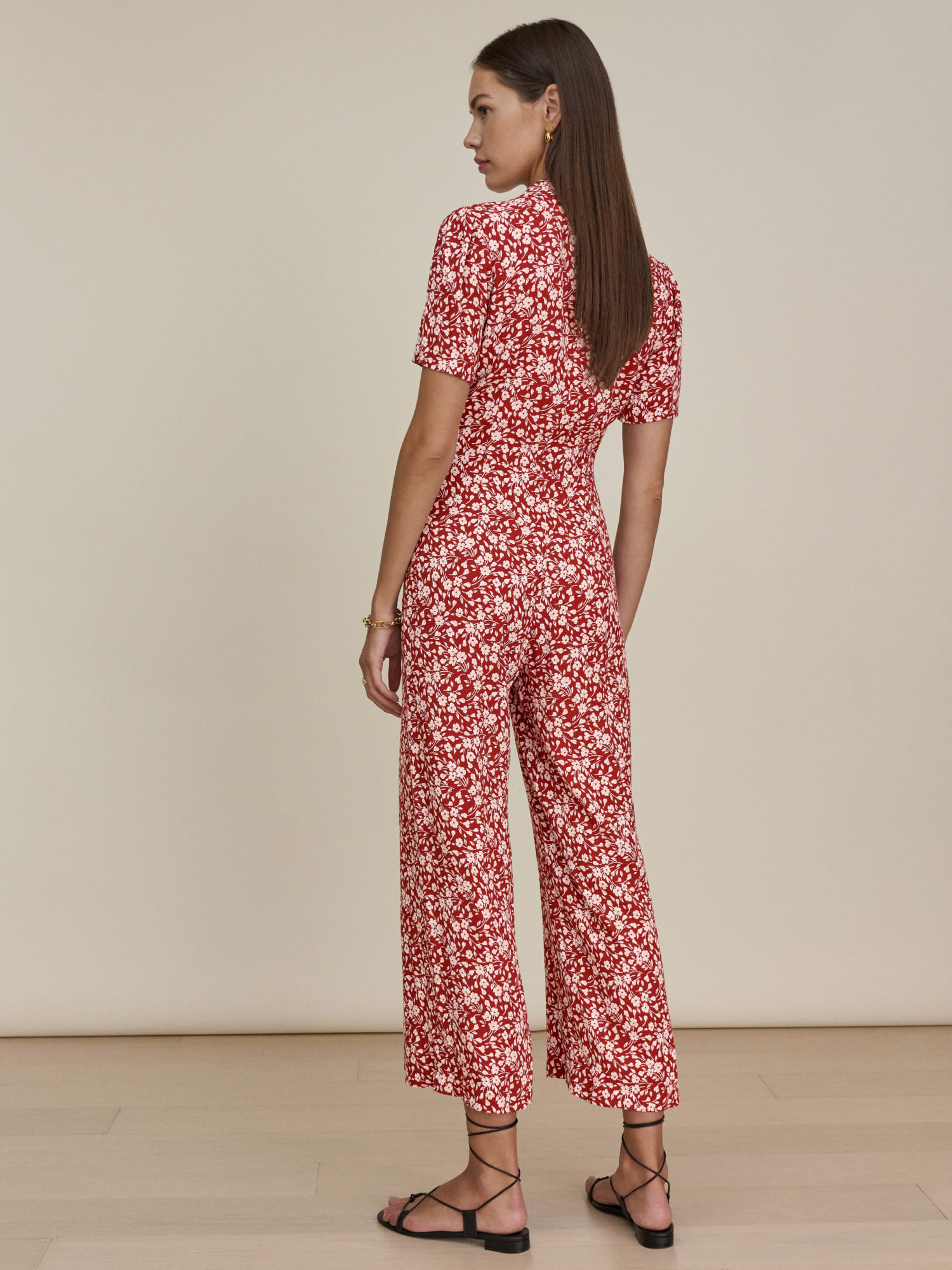 Reformation outlet red jumpsuit