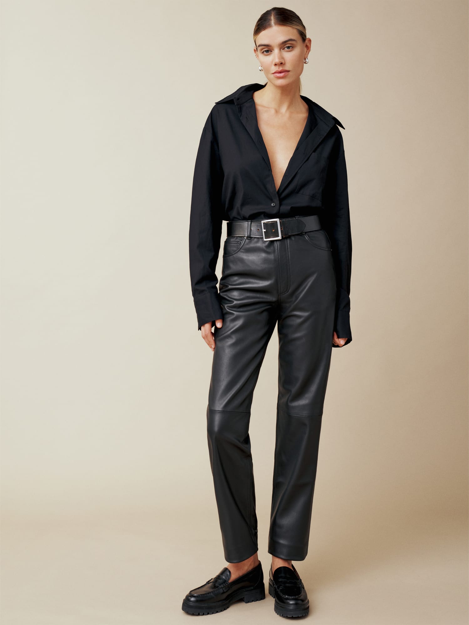 Veda Cynthia Leather Pant - Ankle