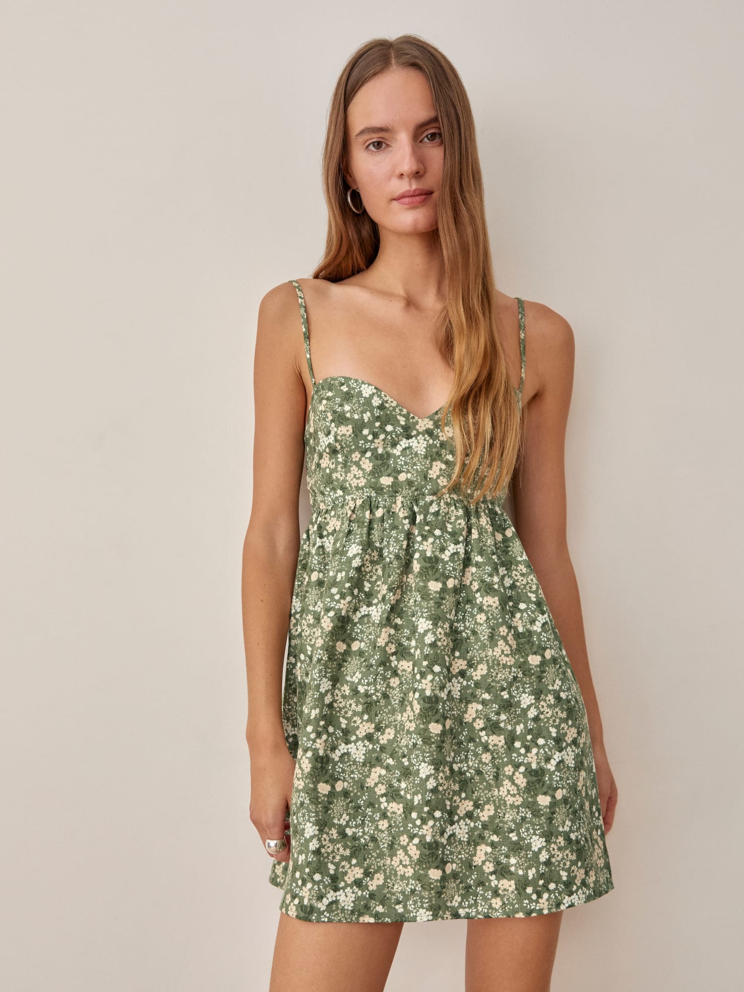 Reformation linen mini dress deals
