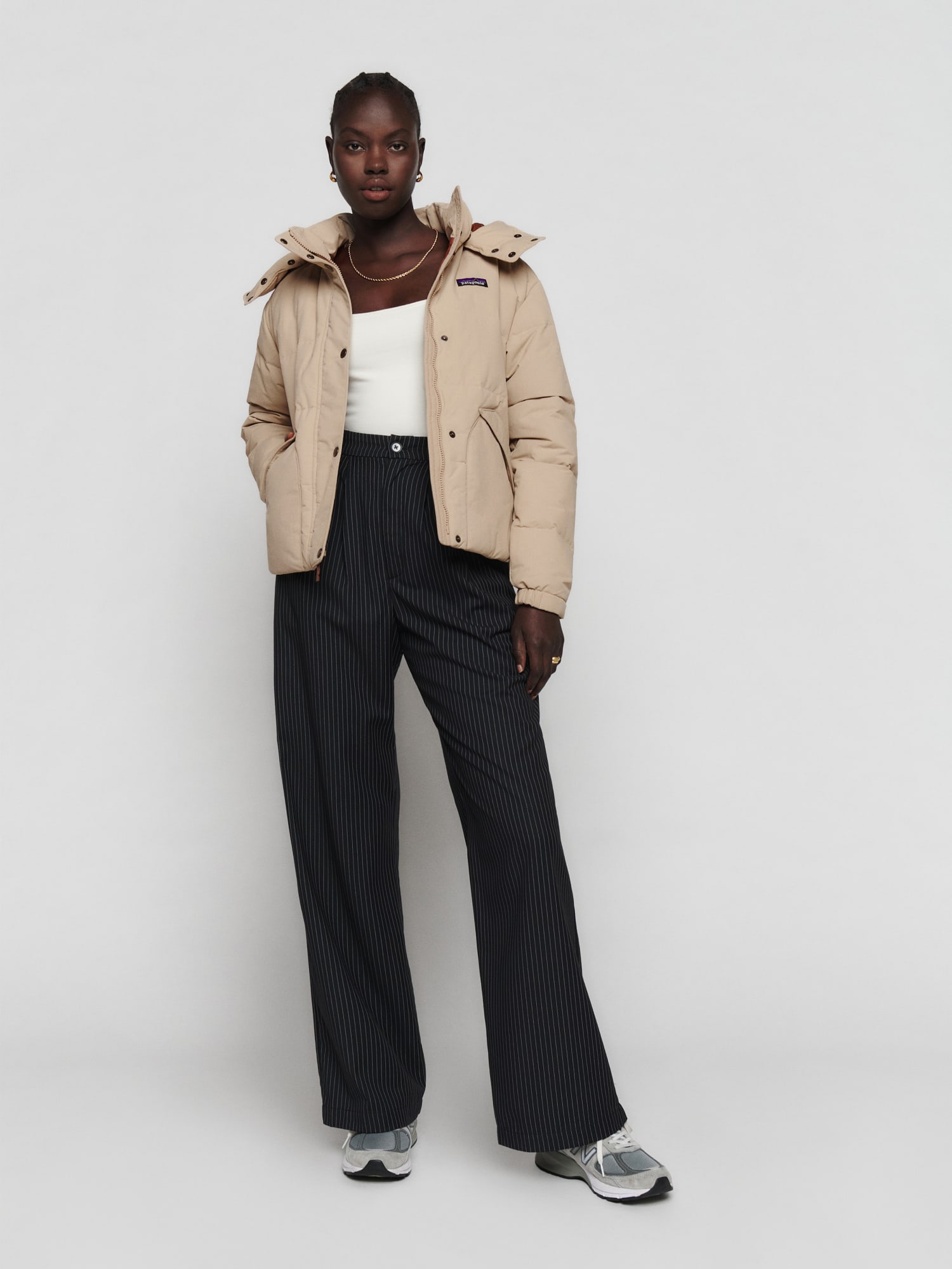 Patagonia beige jacket sales