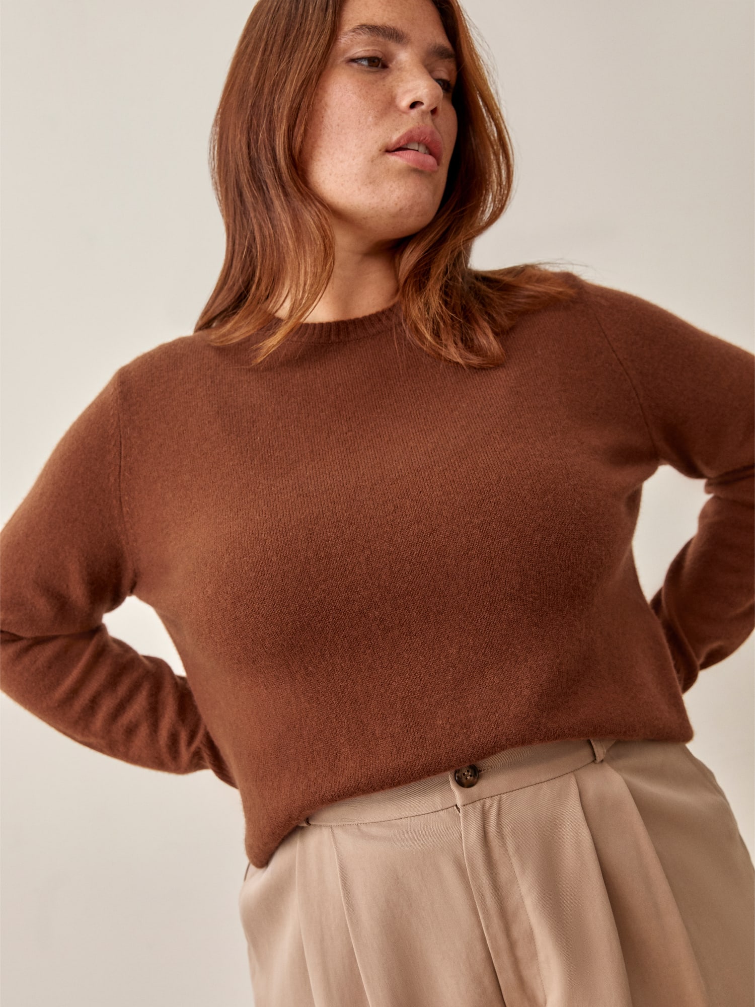 Reformation Cashmere Crew - Natural