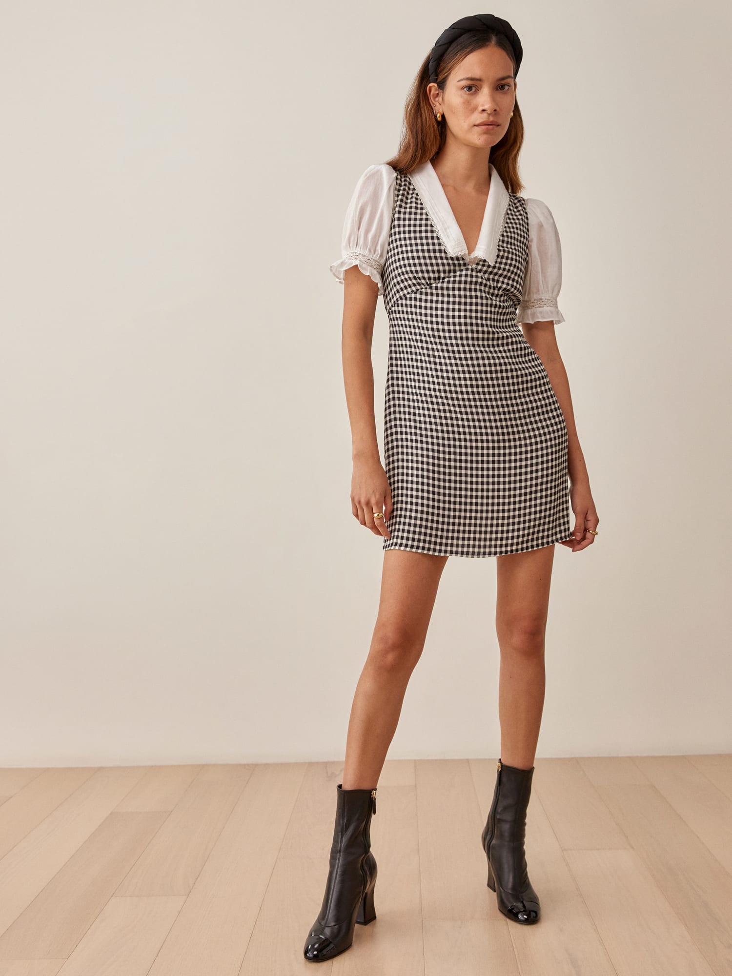 Reformation gingham hotsell