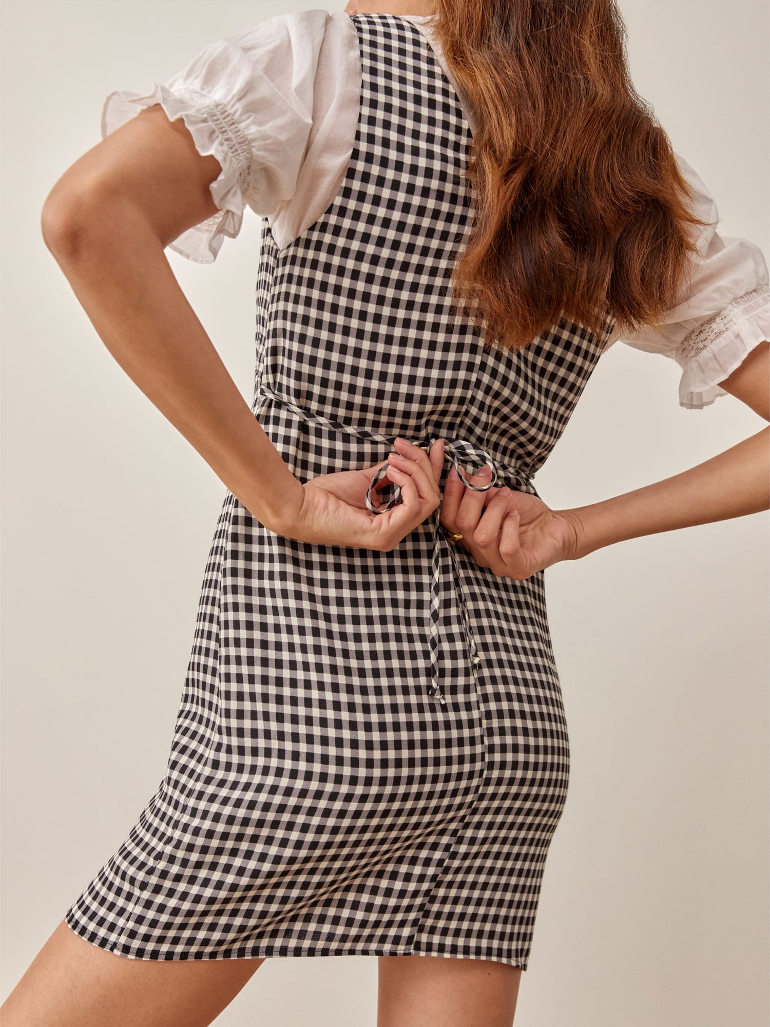 Reformation gingham hotsell