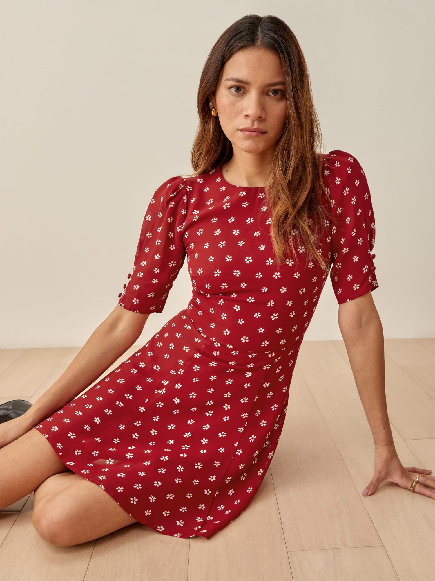 Reformation red mini dress outlet