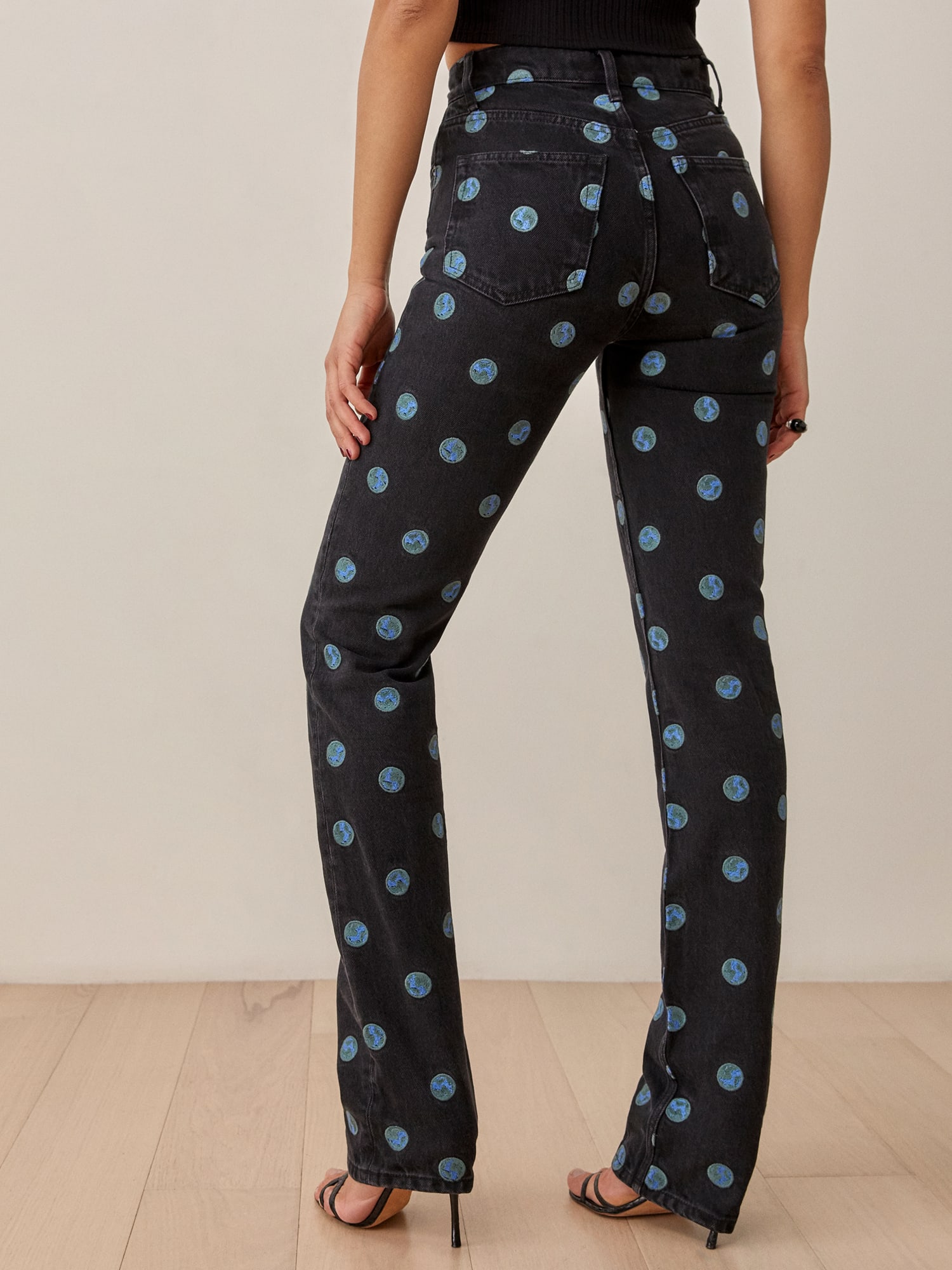 Reformation embroidered jeans new arrivals